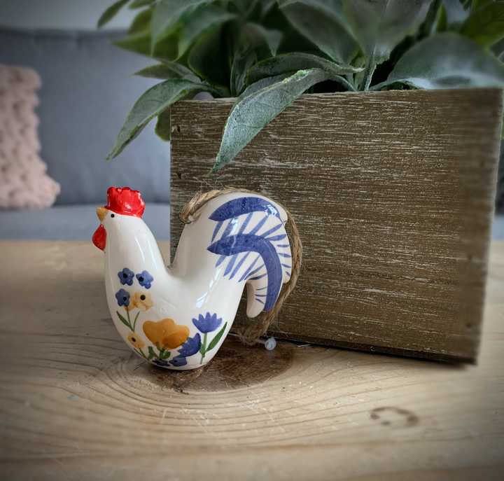 Gisela Graham Ceramic Cockerel