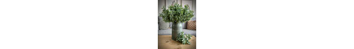 Natural Green Flocked Leaf Bunch