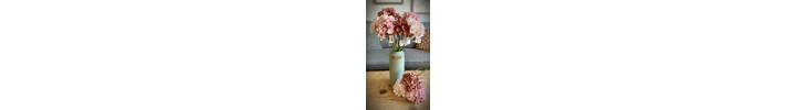 Thin Stem Silk Hydrangea Pinks