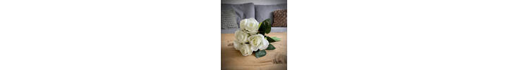 Hand Tied Ivory Mini Bud Rose Posey