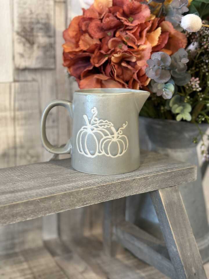 Grey Pumpkin Jug