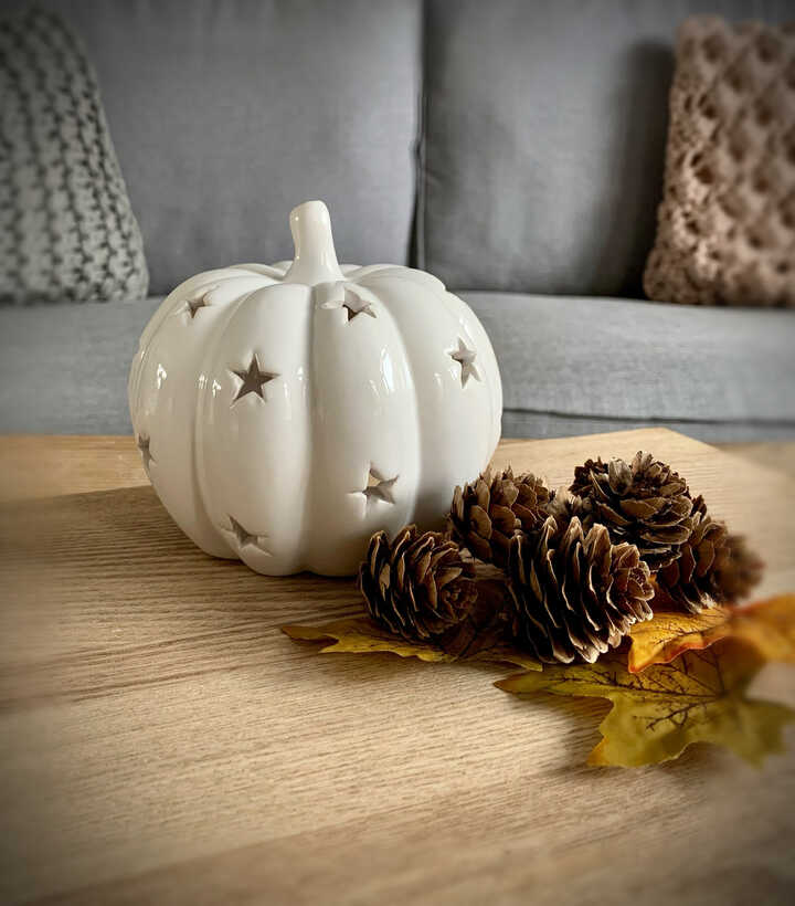 Pumpkin on sale tea light