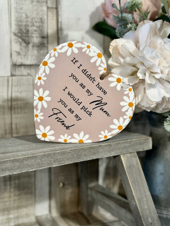 Mum Ceramic Daisy Heart