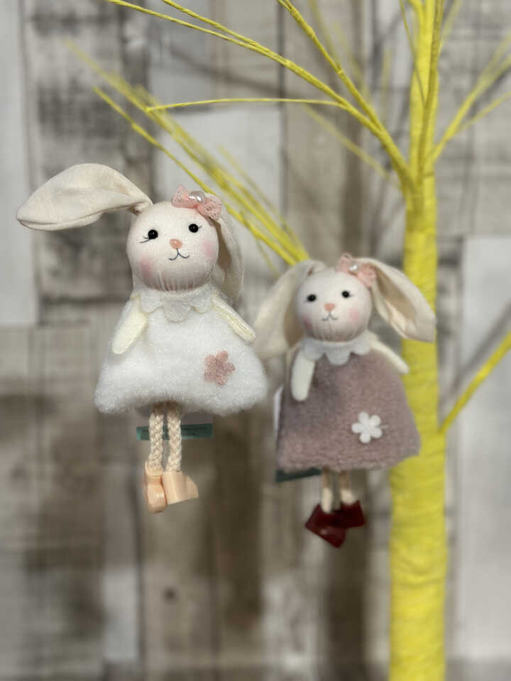 Dangly Leg Hanging Easter Bunny