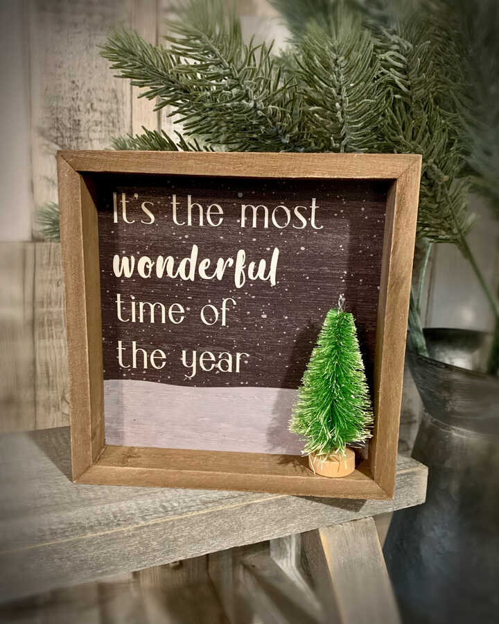 It's The Most Wonderful Time Of The Year Wooden Plaque