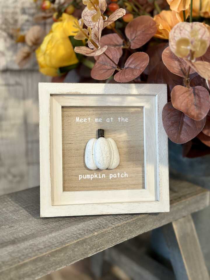 Pumpkin Patch Framed Plaque