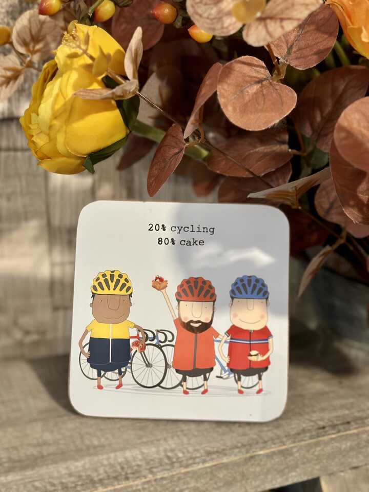 Cycling Cake Boy Coaster