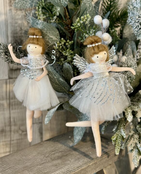 Christmas White Tutu Hanging Fairy