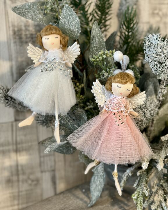 Christmas Pink/White Shimmer Tutu Fairy