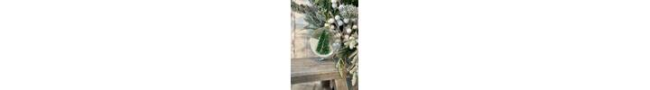 Clear Glass Bristle Tree Open Bauble