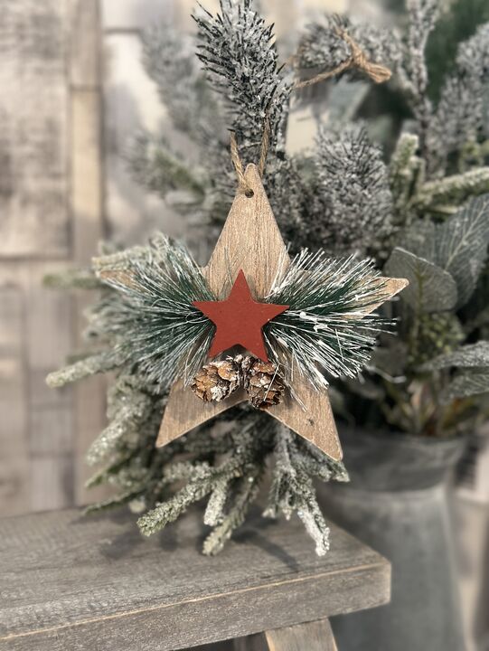 Rustic Wooden Star Decoration