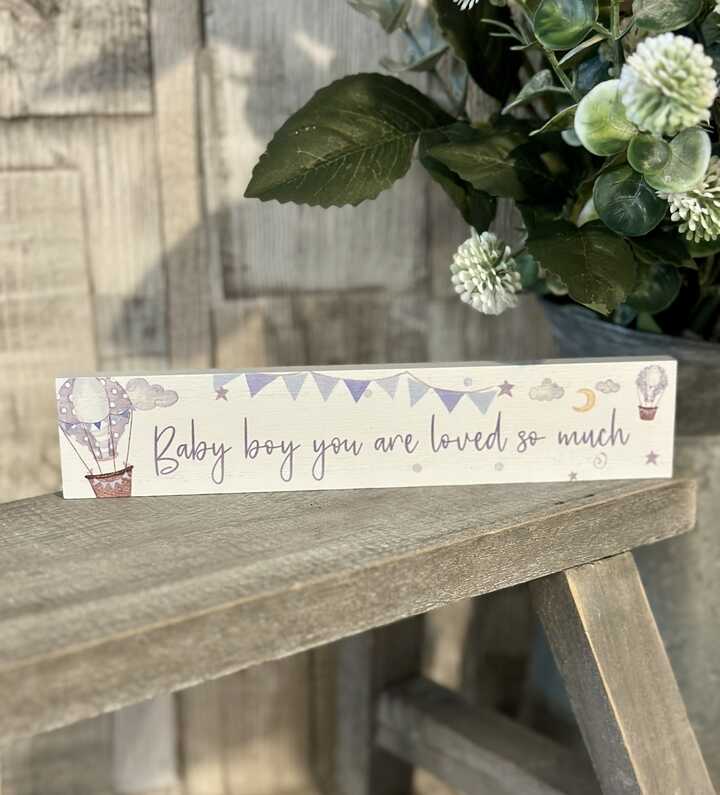 Baby Boy You Are So Loved Plaque