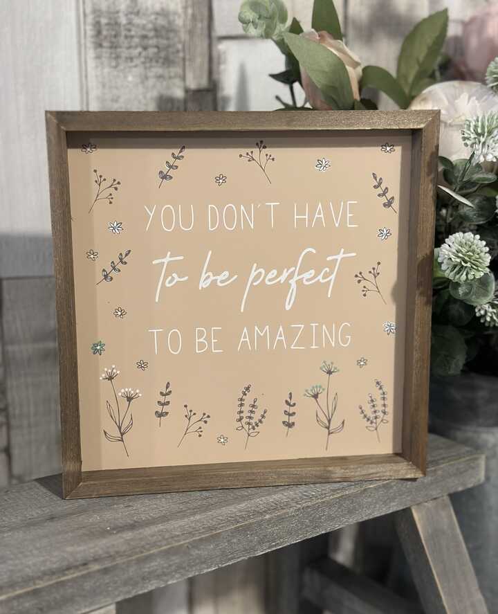 Perfect Framed Plaque