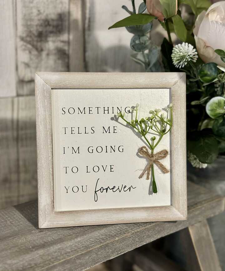 Love You Forever Foliage Plaque