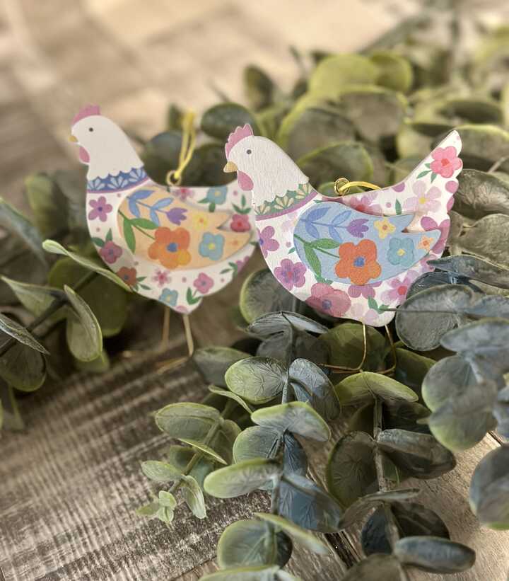 Pastel Flowers Chicken