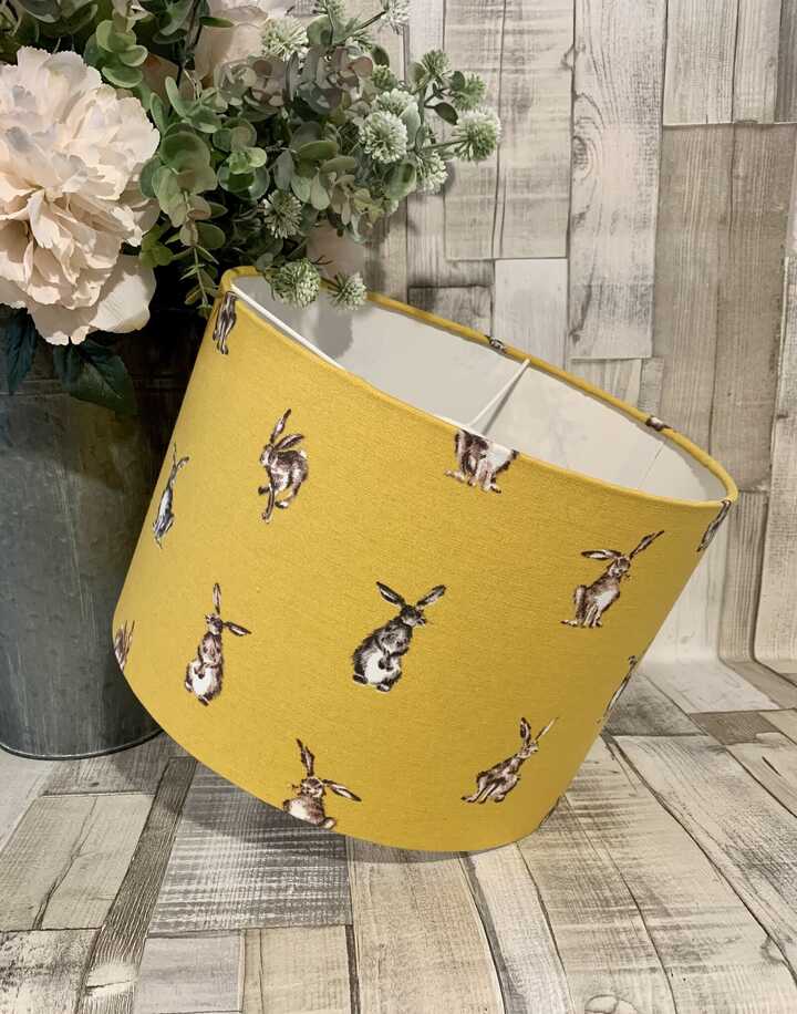 Mustard Hare Lampshade