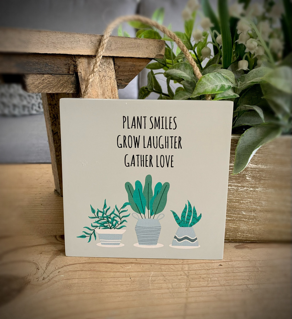 Plant Smiles Sign | Shop | So Sophie