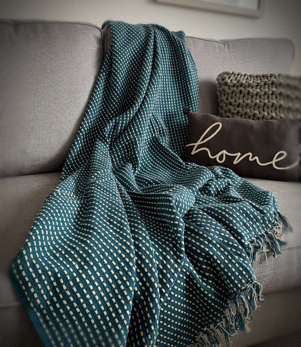 Throws teal sale