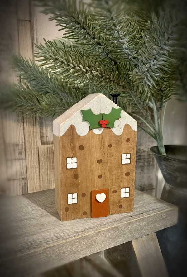 Wooden Christmas Pudding House 