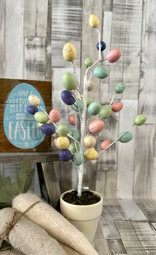 Easter Egg Twig Tree