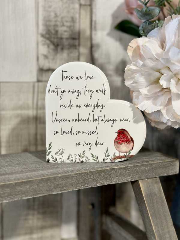 Those We Love Ceramic Robin Heart