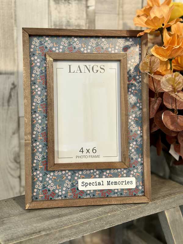 Special Memories Floral Wooden Photo Frame