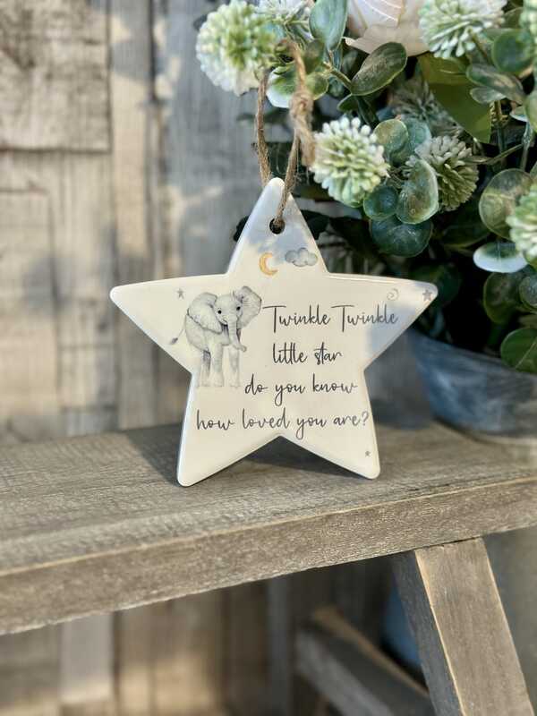 Twinkle Twinkle Star Ceramic Hanger